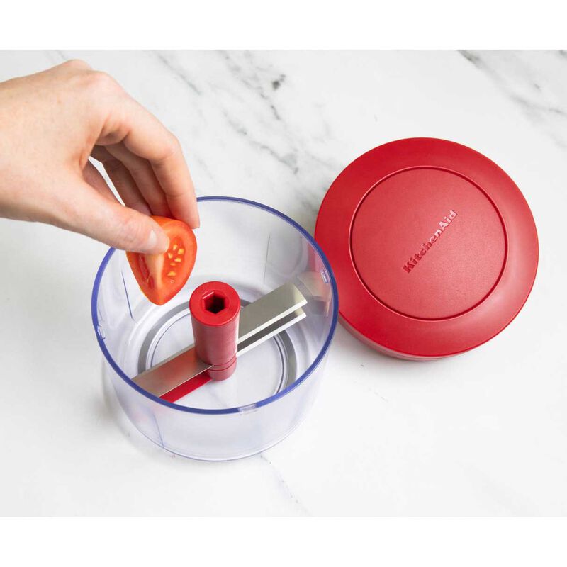 KitchenAid Hand Pull Food Chopper 700ml Empire Red image number 1
